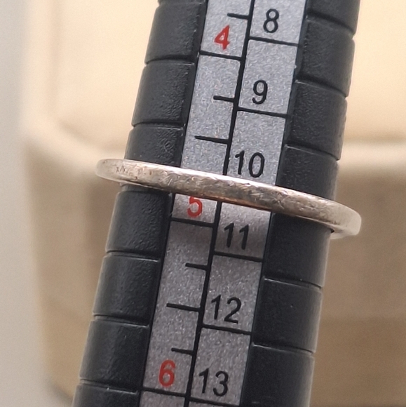 WM Co. Sterling Silver Heart-Shaped Abalone Ring – Size 5 - Picture 9 of 9